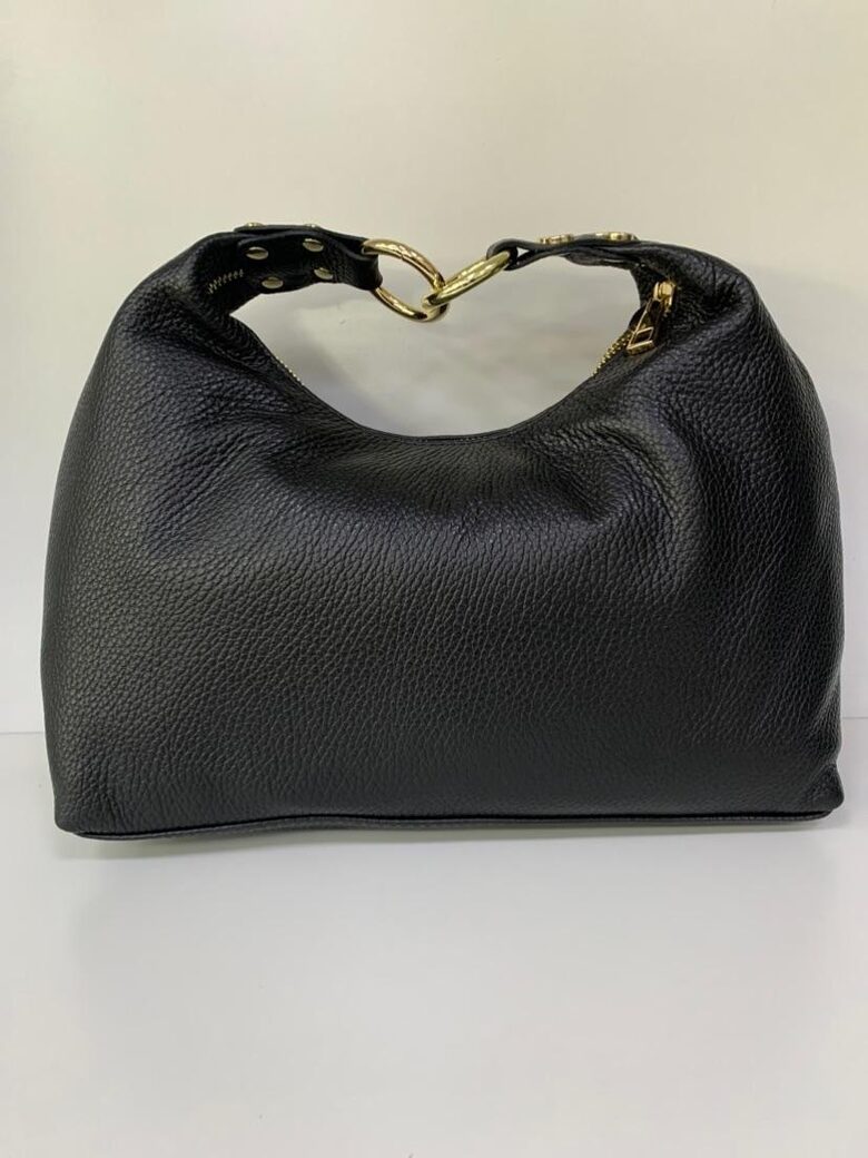 Ādas soma, Melnā krāsā, ražots Itālijā